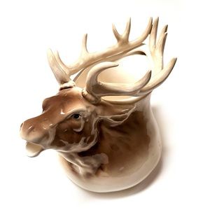 Vintage Department 56 Stag Ceramic Tea Pot Pitcher